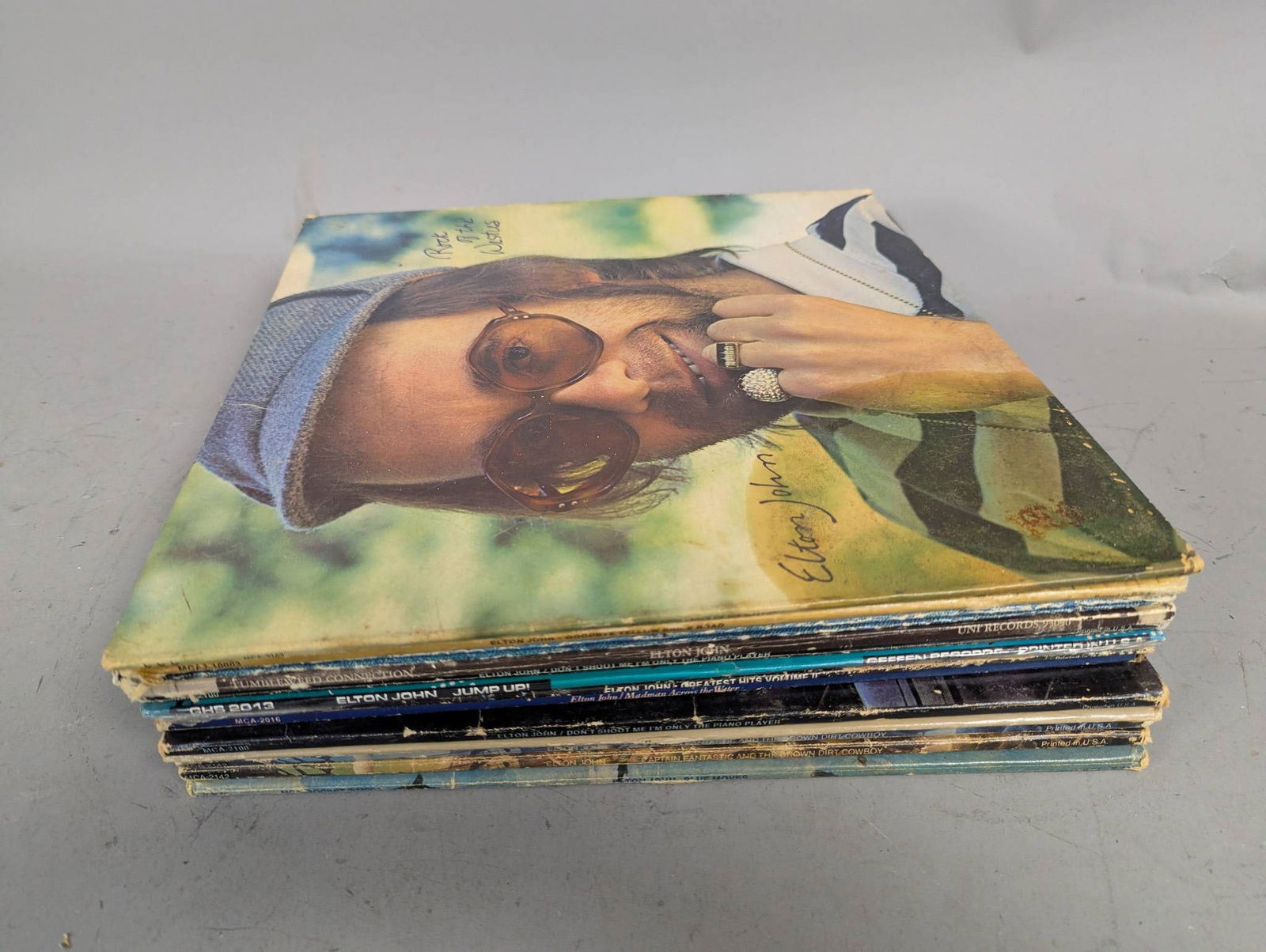 Elton John Vinyl Records with Multiple Titles and Duplicates Lot of 14 (1 of 4)