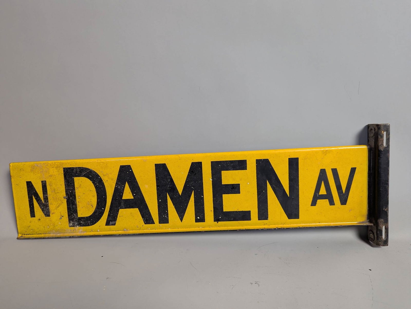 Double Sided Porcelain Chicago Damen Ave Street Sign (1 of 5)