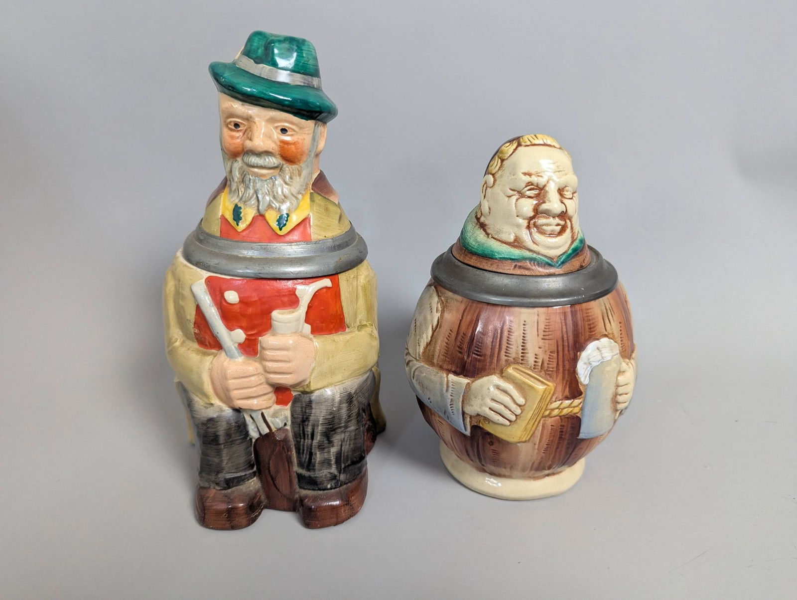 Two Antique German Beer Steins Including Gerz (1 of 7)