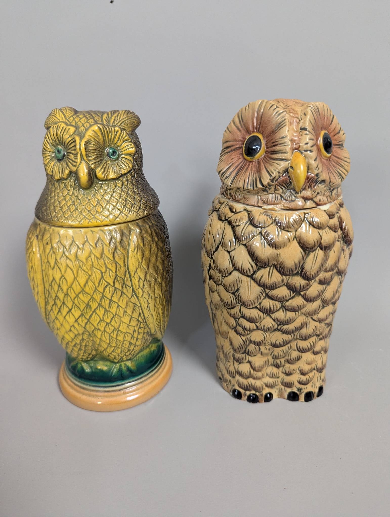 Matthias Girmscheid and Gerz German Ceramic Figural Owl Beer Steins (1 of 7)
