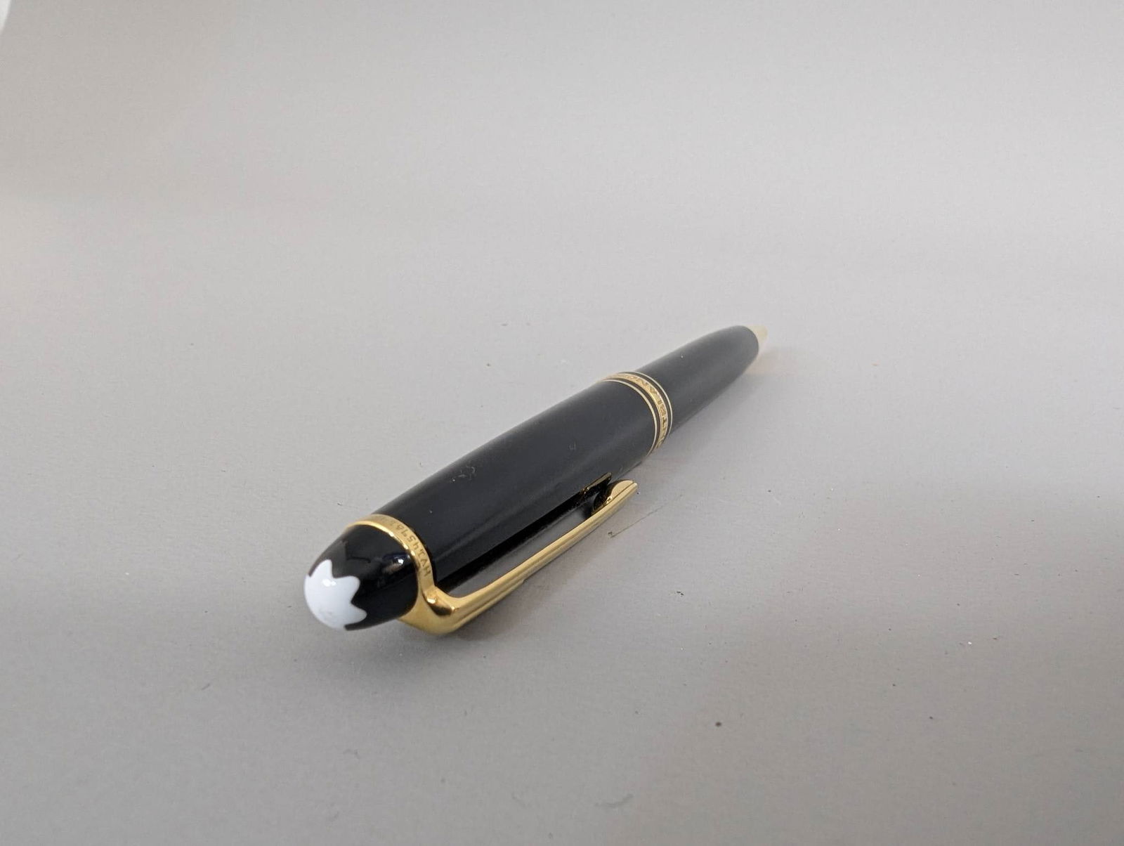 Mont Blanc Meisterstuck Ballpoint Pen in Black and Gold Accents (1 of 5)