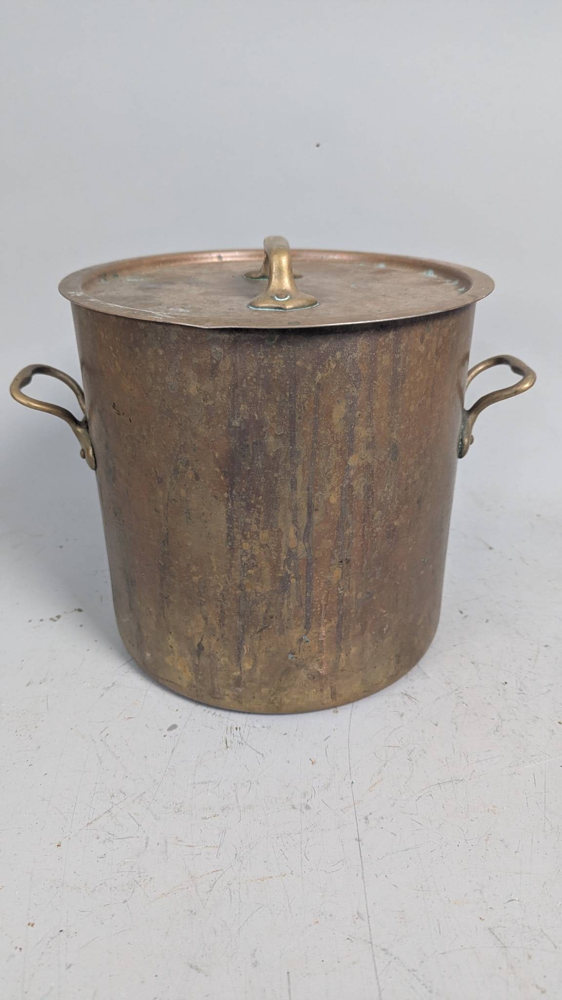 Bazar Francais New York 666 Brass Pot with Handles and Lid (1 of 6)