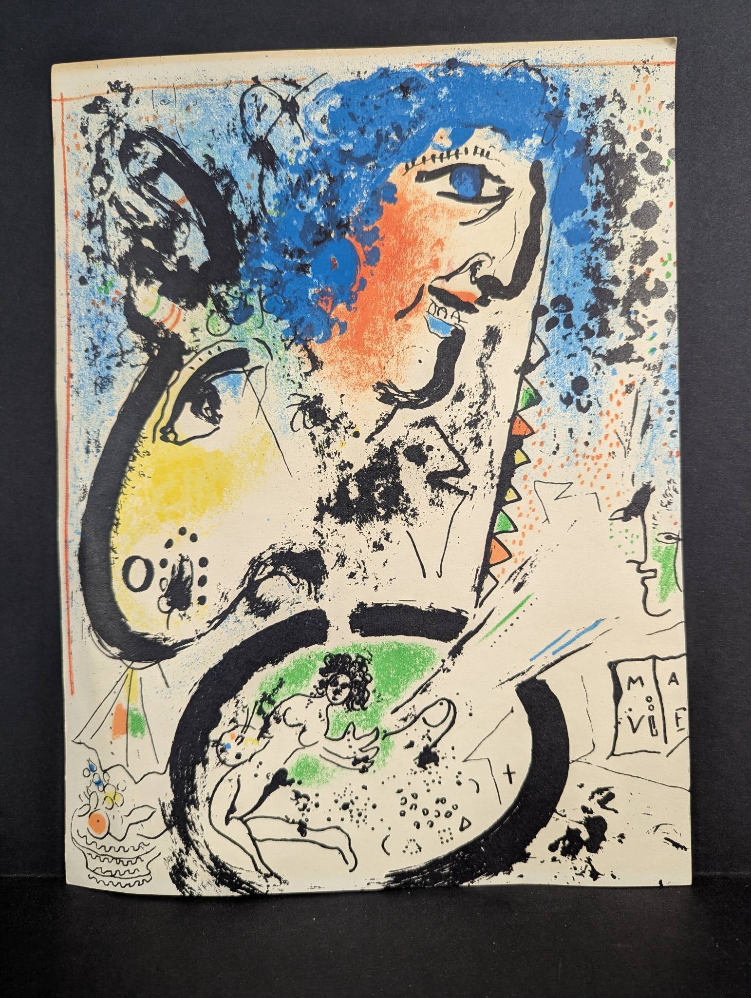 Marc Chagall 1960 Lithograph Titled Self-Portrait Mourlot 282 (1 of 8)