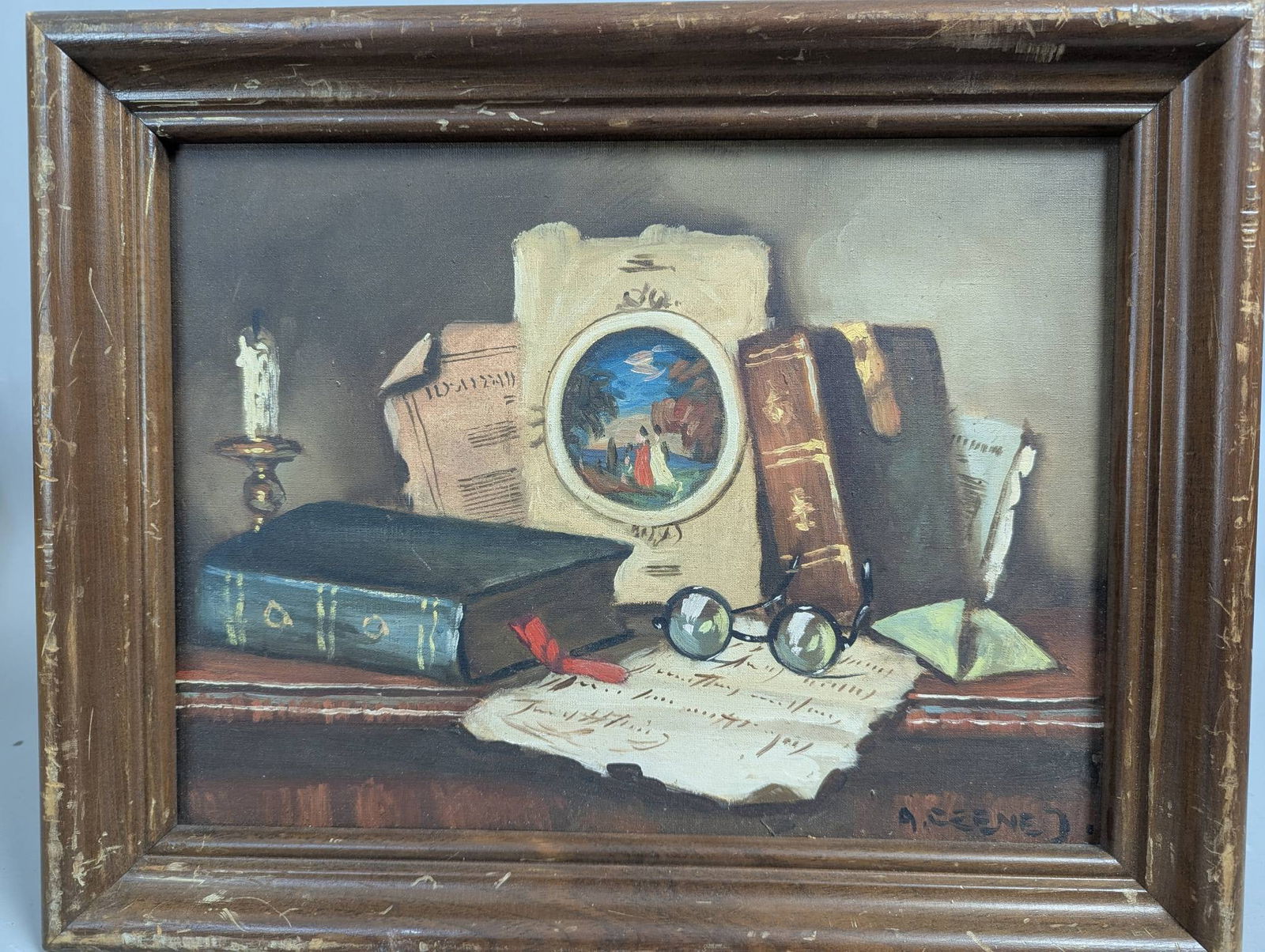 Vintage Studios Still-Life Oil on Canvas (1 of 12)