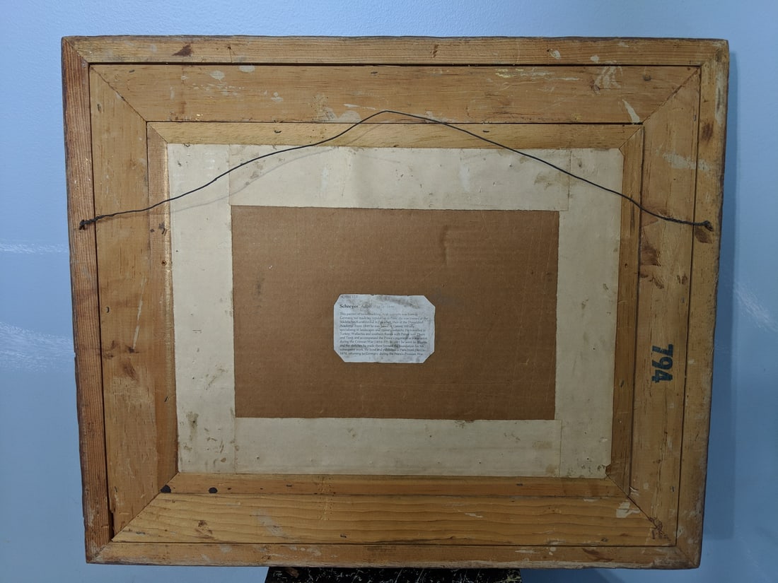 Antique Adolf Schreyer Watercolor Painting Arabian Warr - 3