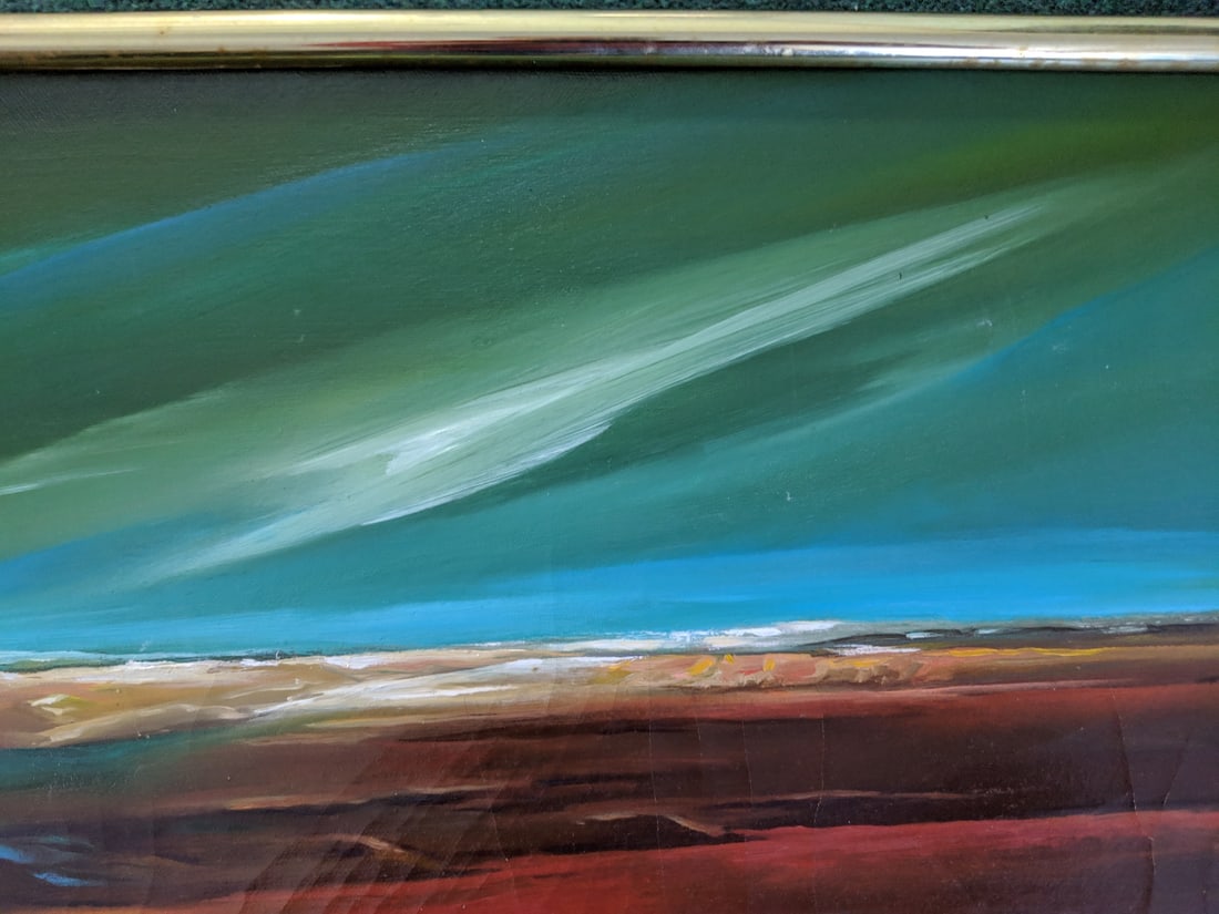 Vintage Semproniu Iclozan Abstract Trinity Oil Painting - 8