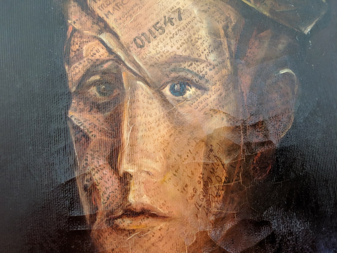 1986 Semproniu Iclozan Abstract Male Portrait Oil Paint - 6