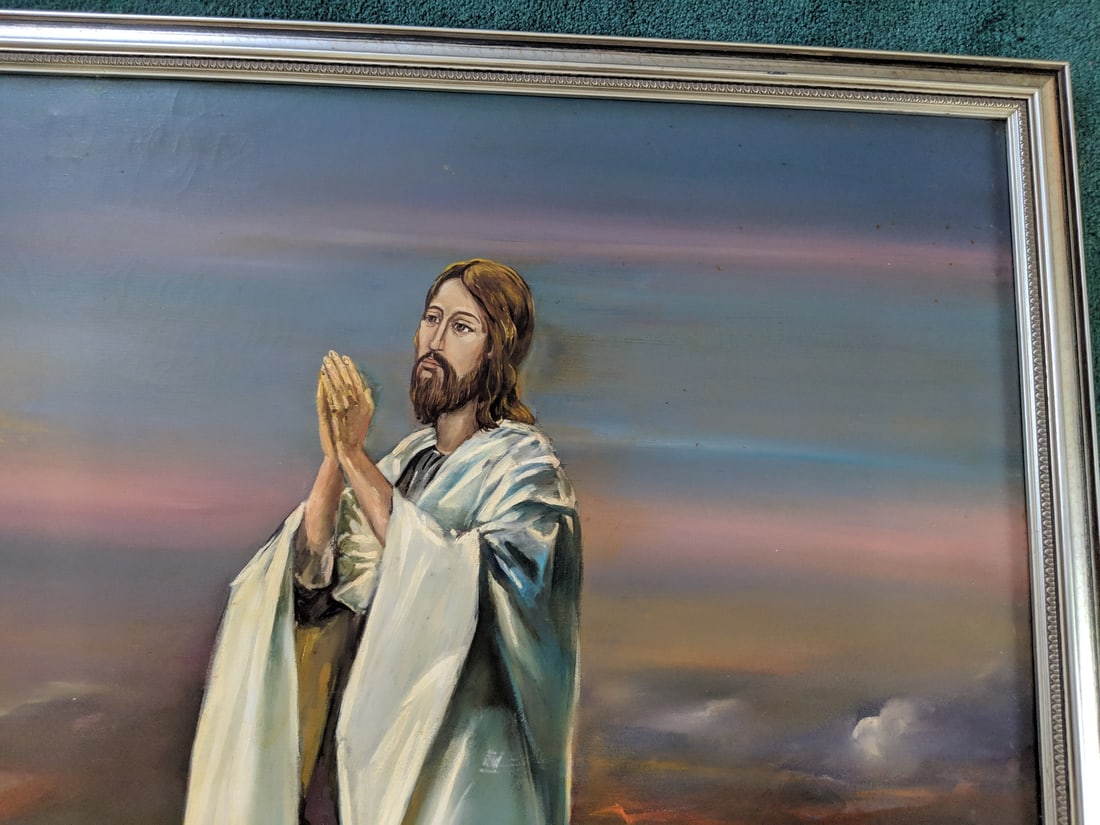 Semproniu Iclozan Large Oil Painting Jesus Jerusalem - 8