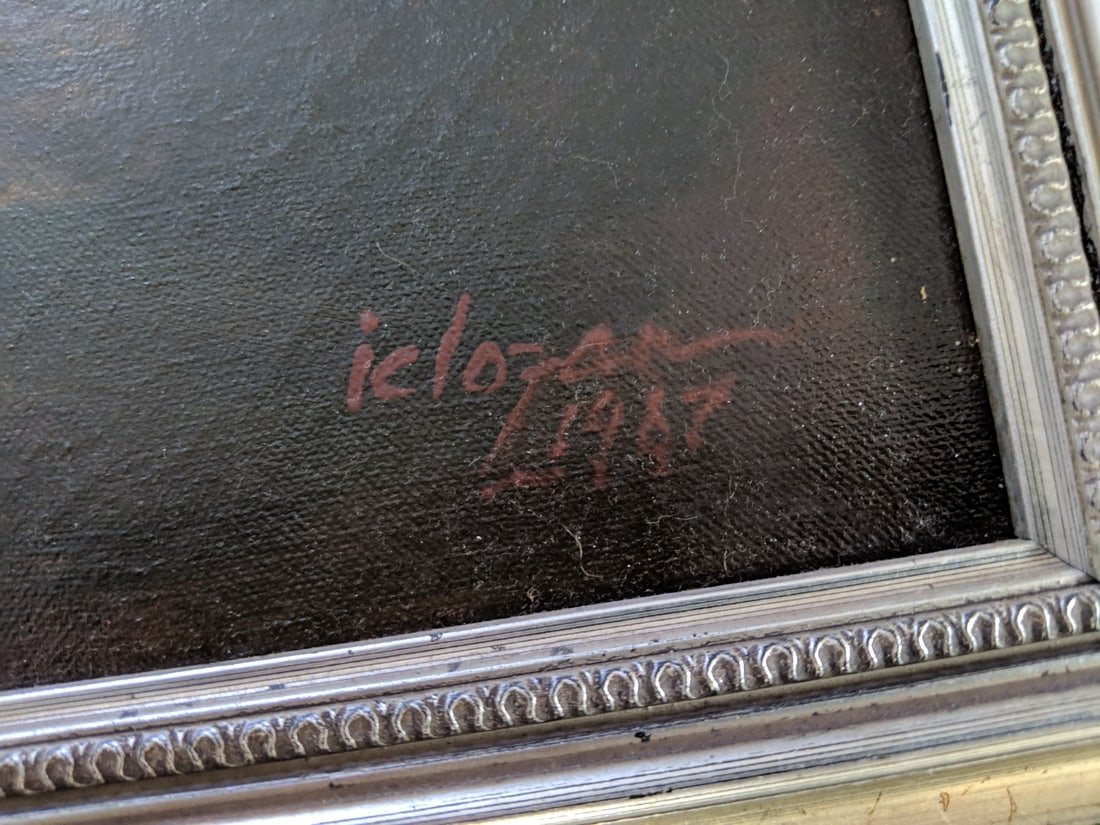 Semproniu Iclozan Large Oil Painting Jesus on Cross - 4