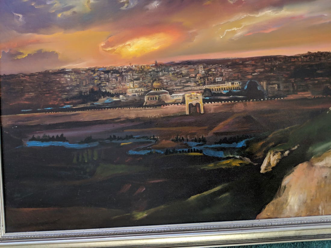 Semproniu Iclozan Large Oil Painting Jesus on Cross - 7