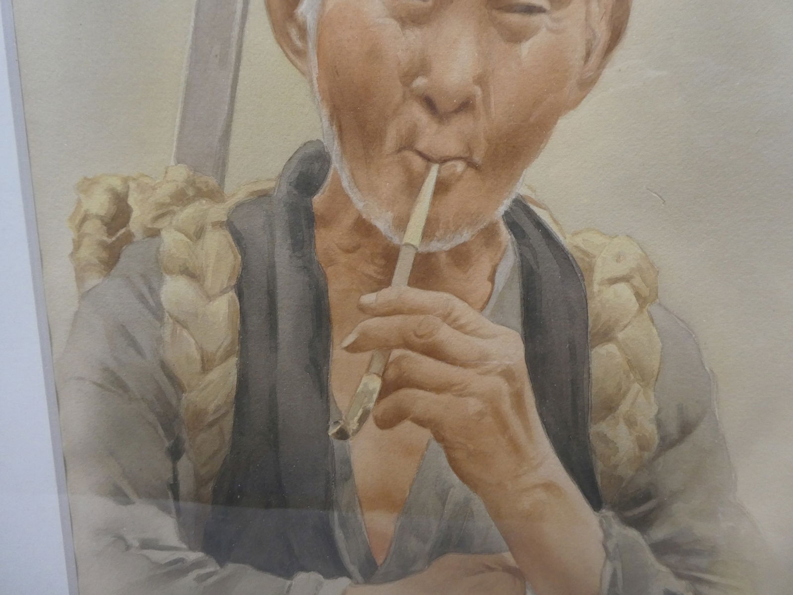 Pair Fukutaro Tarauchi Japanese Watercolor Paintings - 4