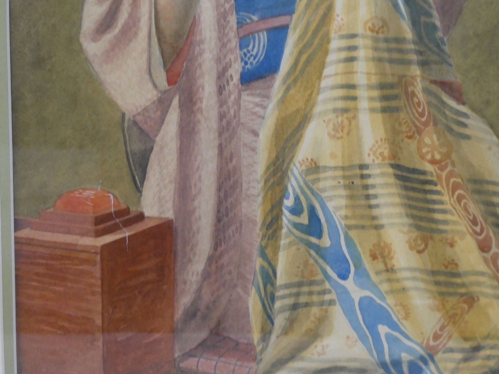 Masano Kawakubo Portrait of Seamstress Watercolor Painting - 7