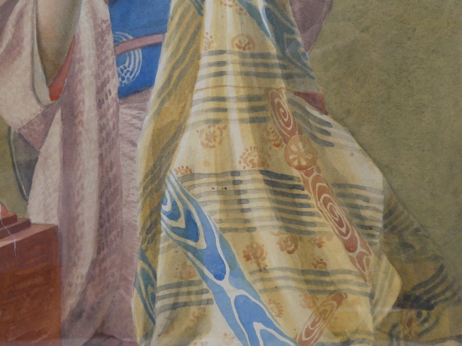 Masano Kawakubo Portrait of Seamstress Watercolor Painting - 8