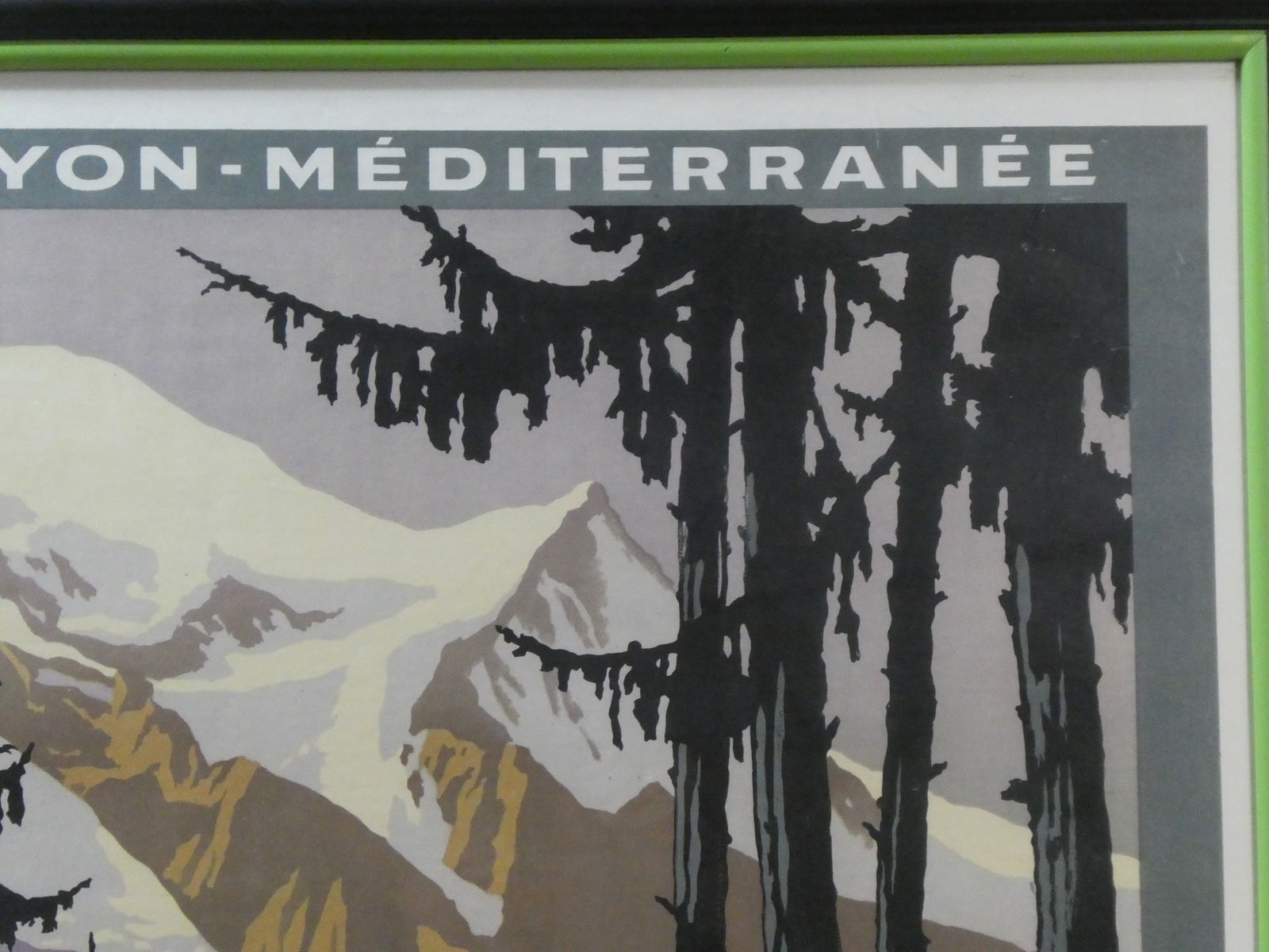 c1924 Roger Broders Mont-Blanc Chamonix Large Framed Poster - 5