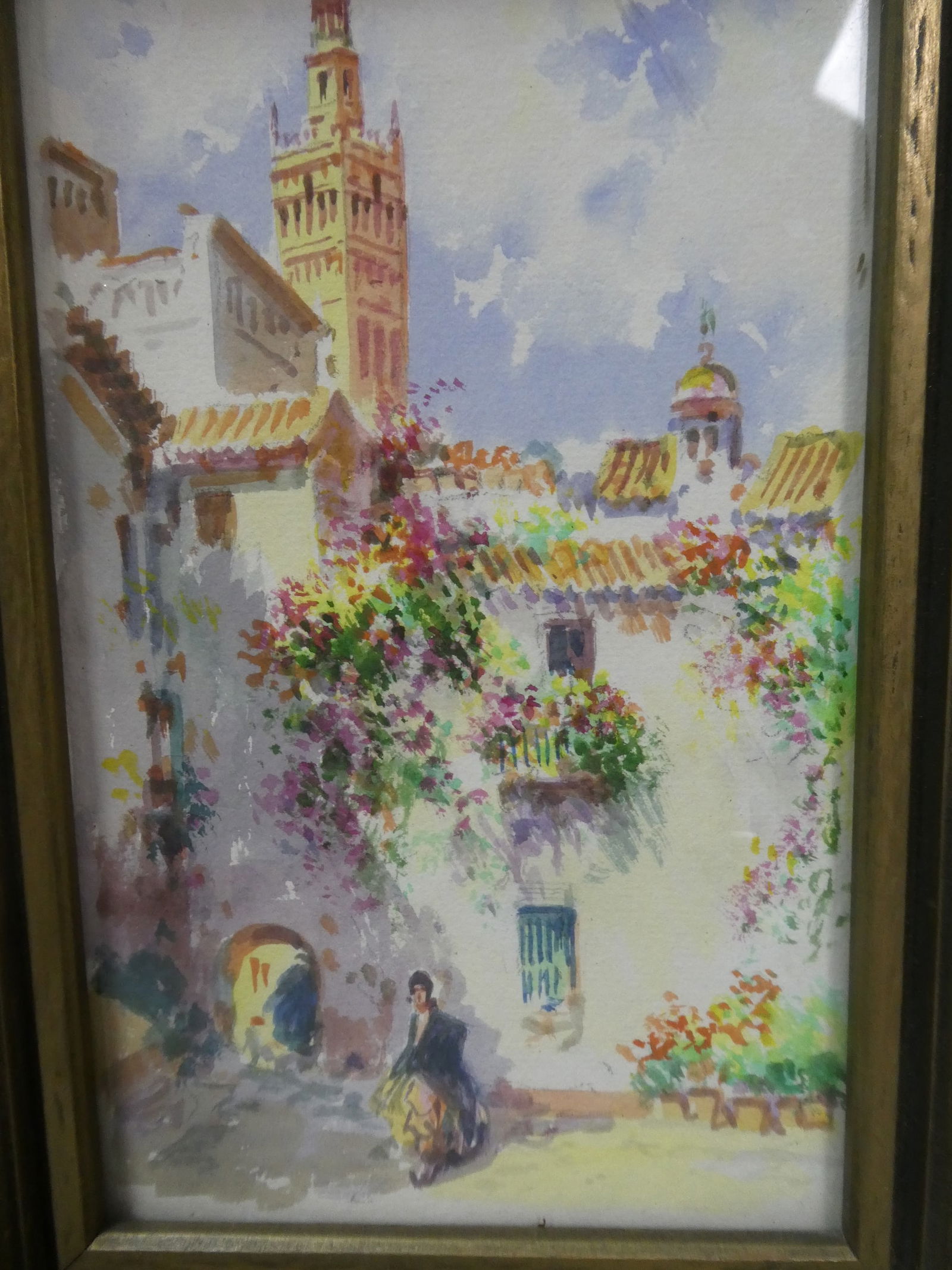 Set 3 Francisco Candela Views of Seville Watercolor Paintings - 3