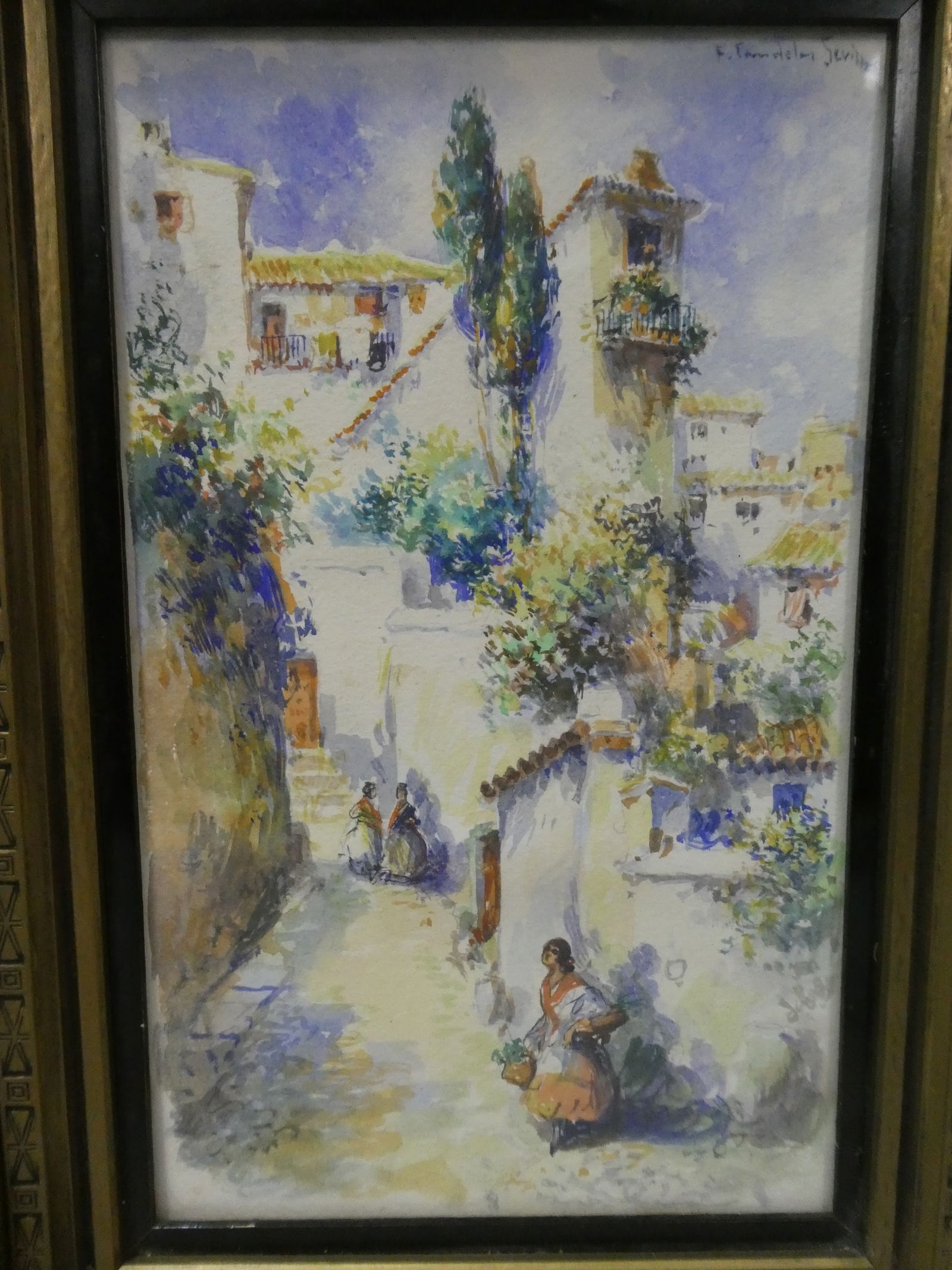 Set 3 Francisco Candela Views of Seville Watercolor Paintings - 4