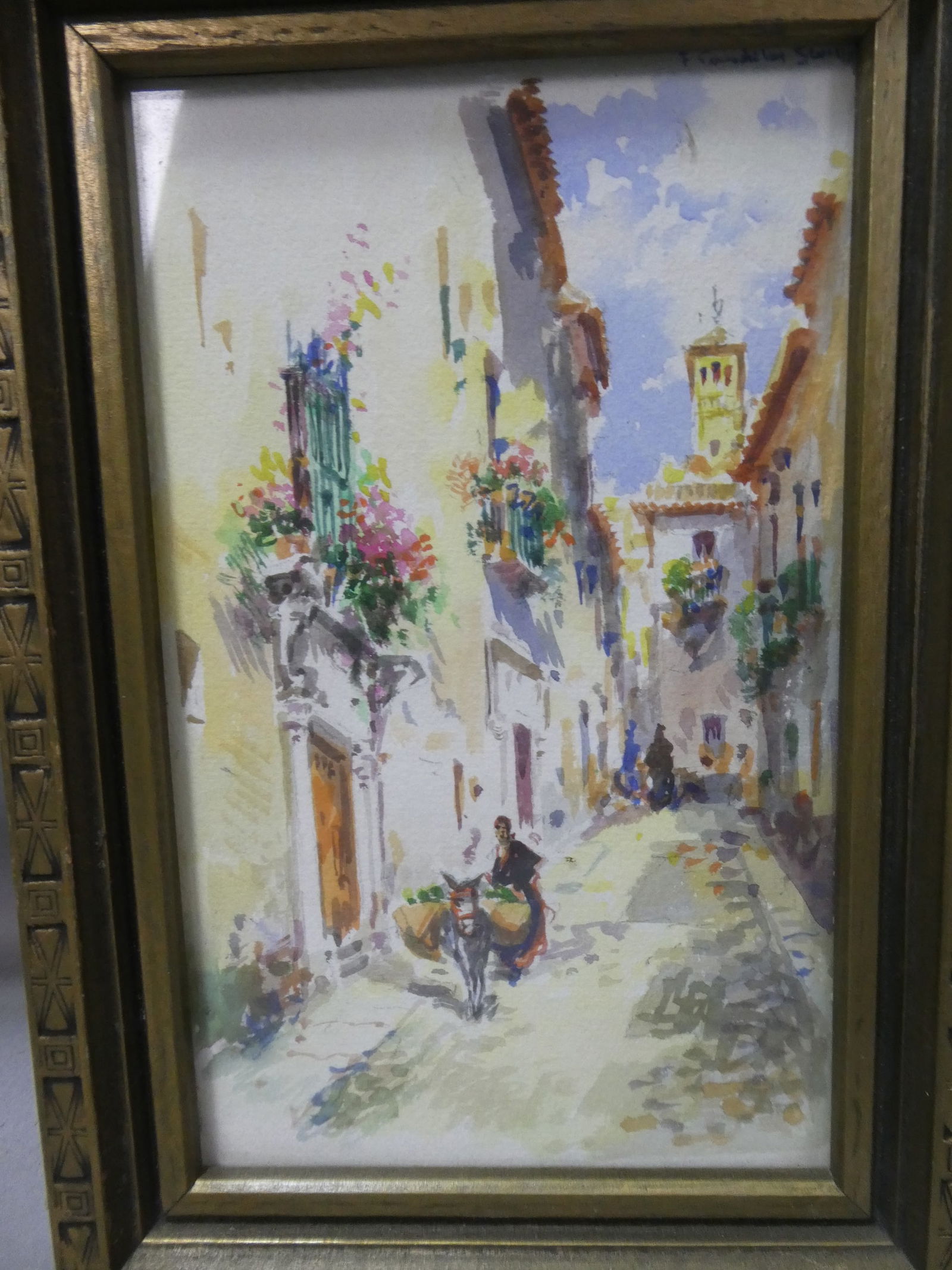 Set 3 Francisco Candela Views of Seville Watercolor Paintings - 5