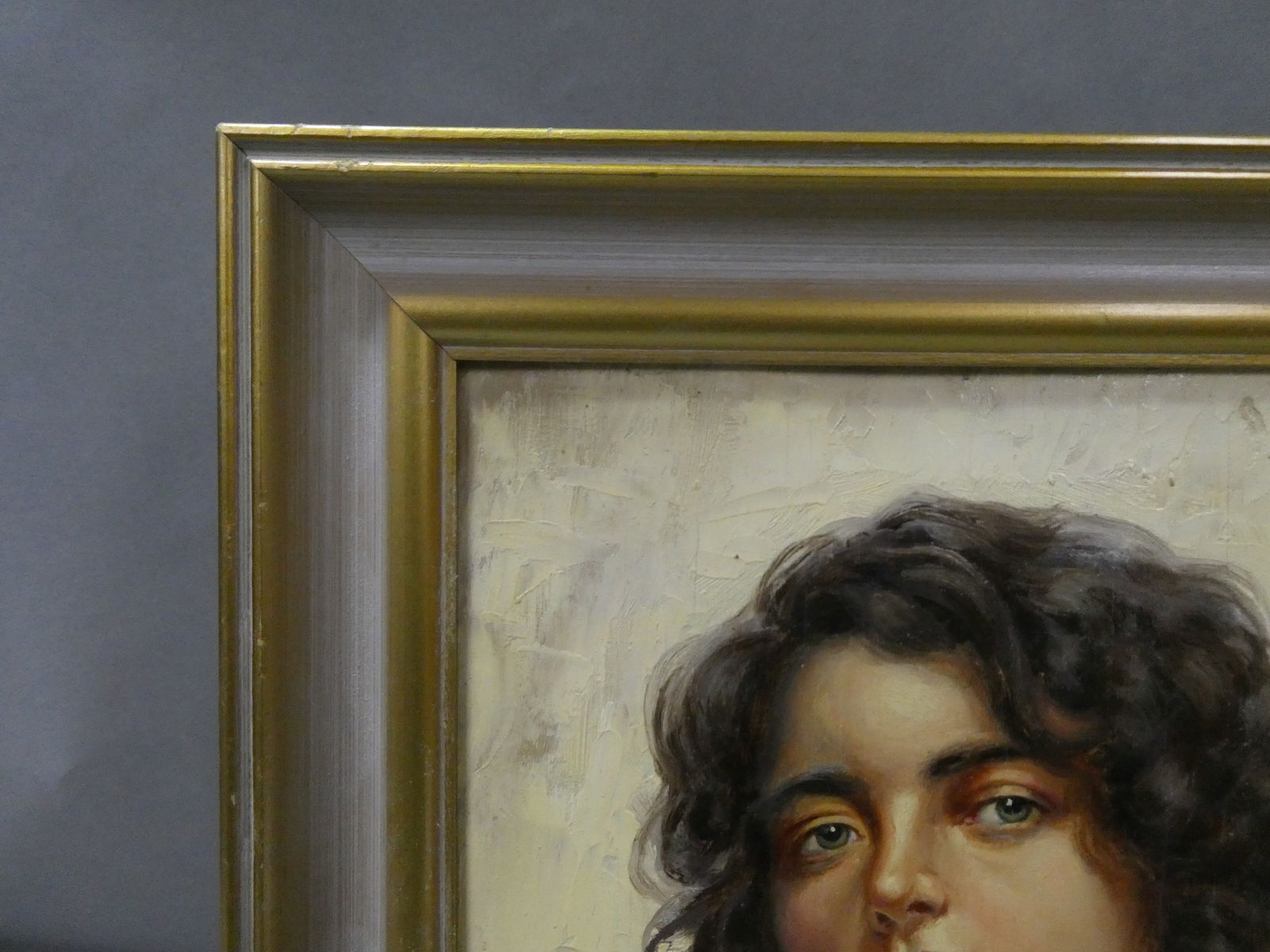 Antonio Enrico Fiorentino Portrait of Young Girl Oil Painting - 10