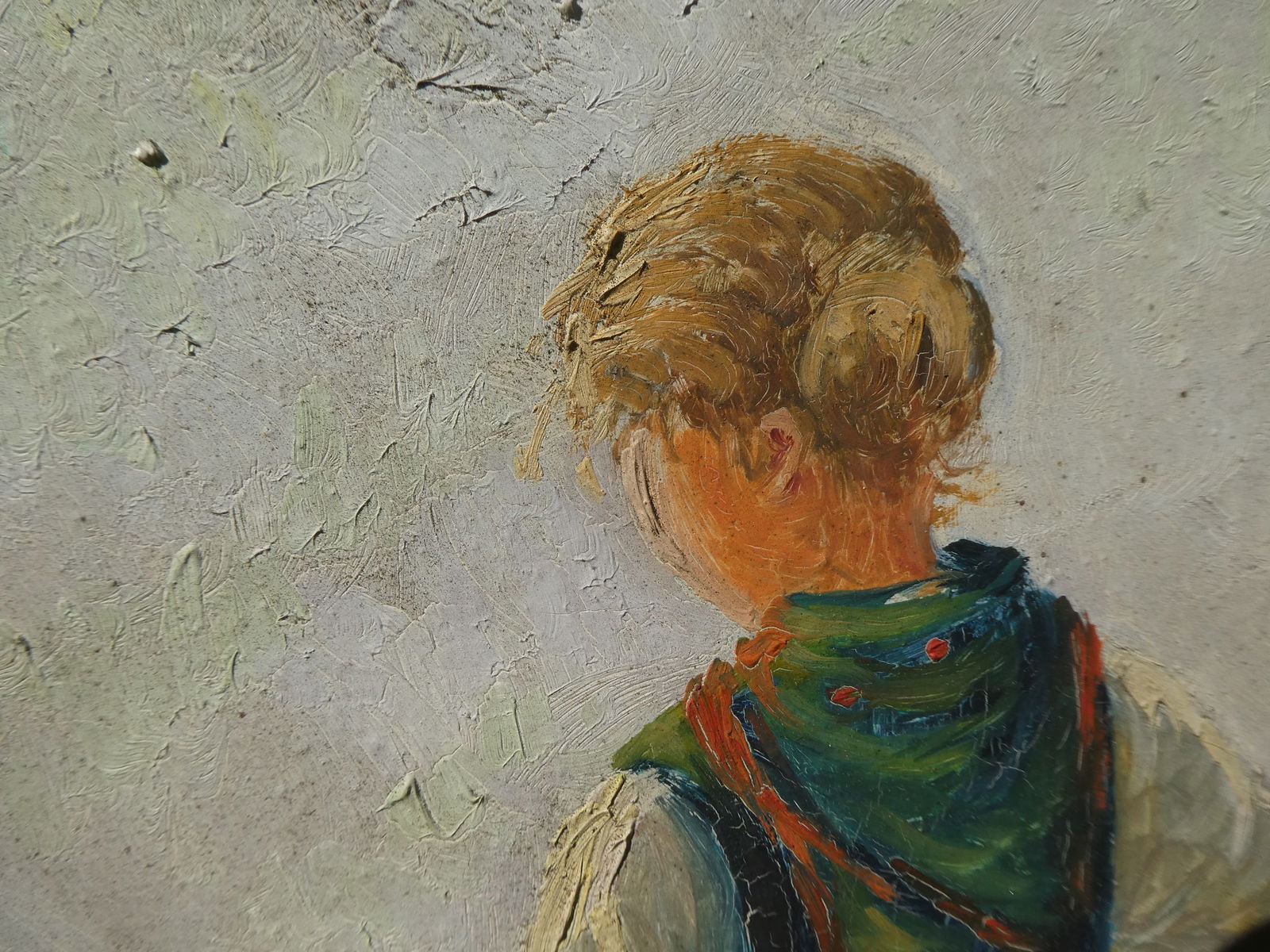 Charles Kleukens Woman Herding Goats Oil Painting - 16