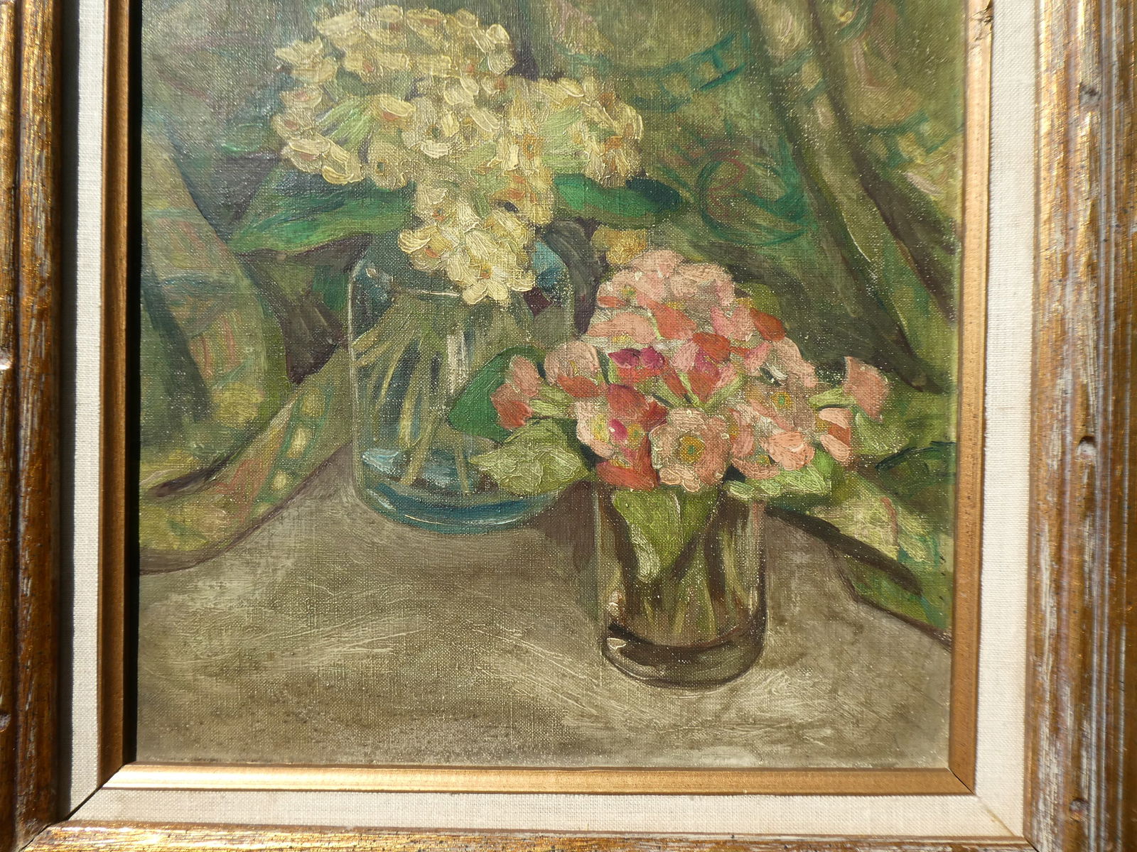 Signed Harwich Tenbery Floral Still-Life Oil Painting - 10