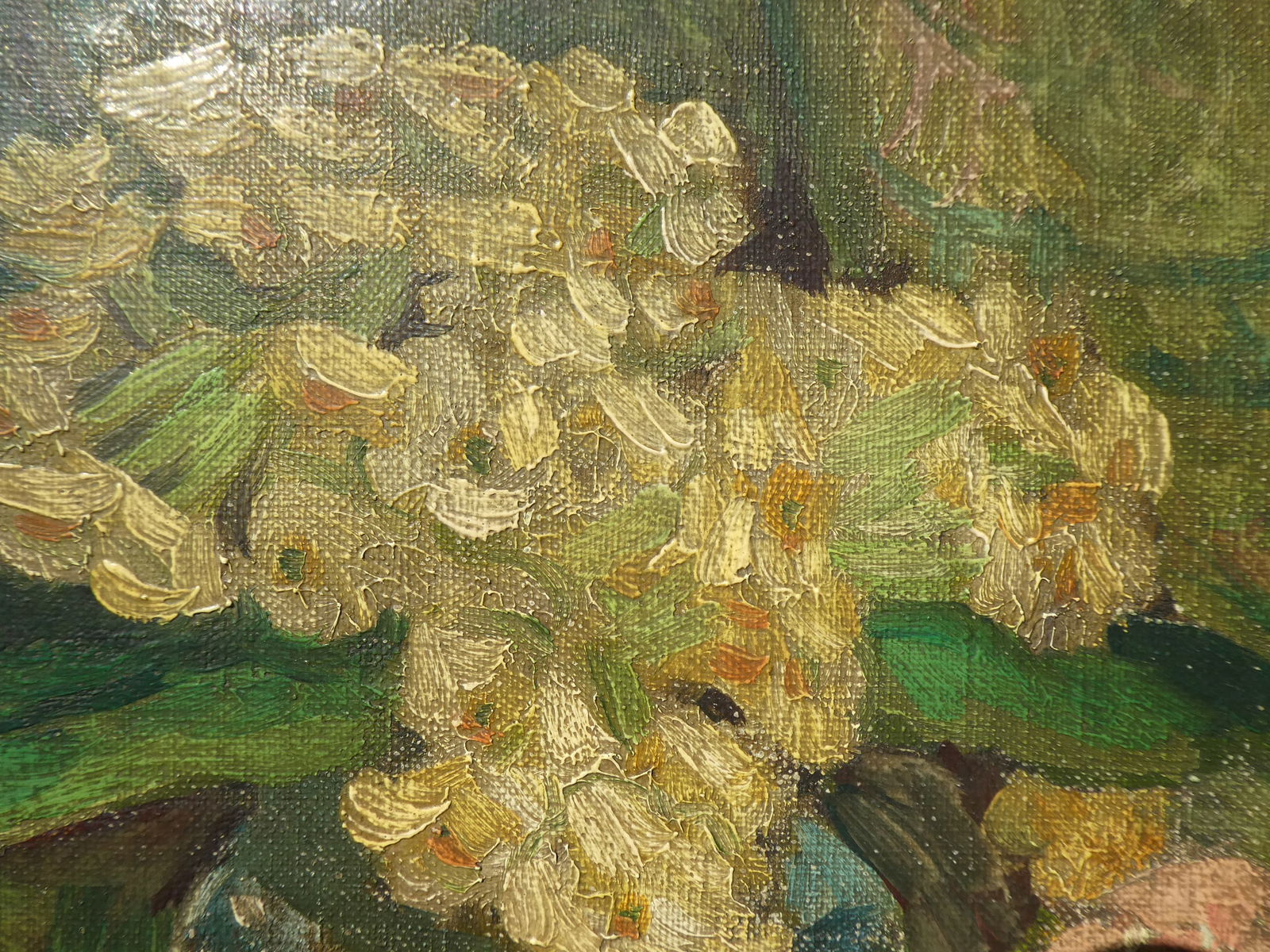 Signed Harwich Tenbery Floral Still-Life Oil Painting - 12