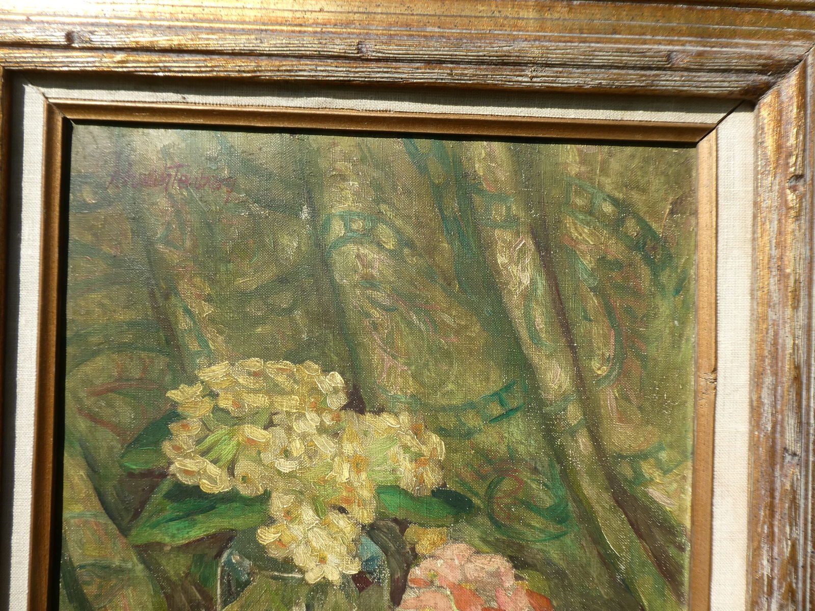 Signed Harwich Tenbery Floral Still-Life Oil Painting - 4
