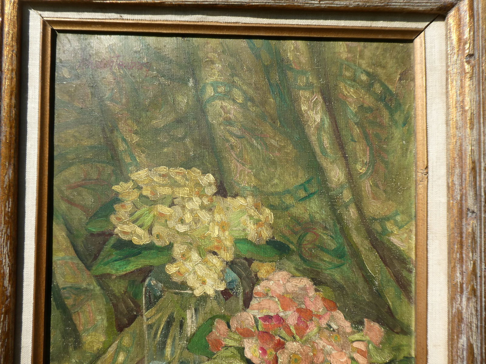 Signed Harwich Tenbery Floral Still-Life Oil Painting - 6