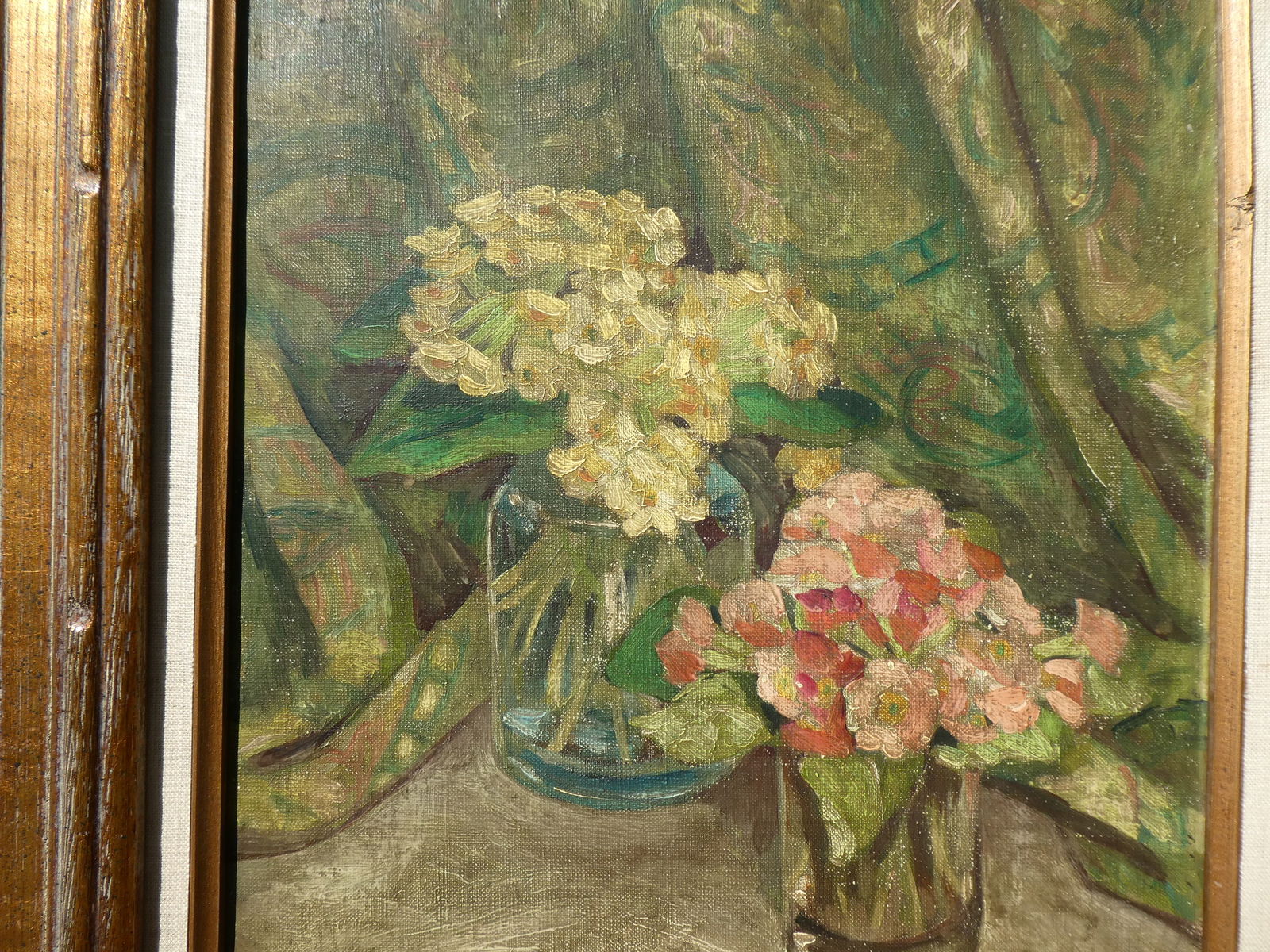 Signed Harwich Tenbery Floral Still-Life Oil Painting - 7