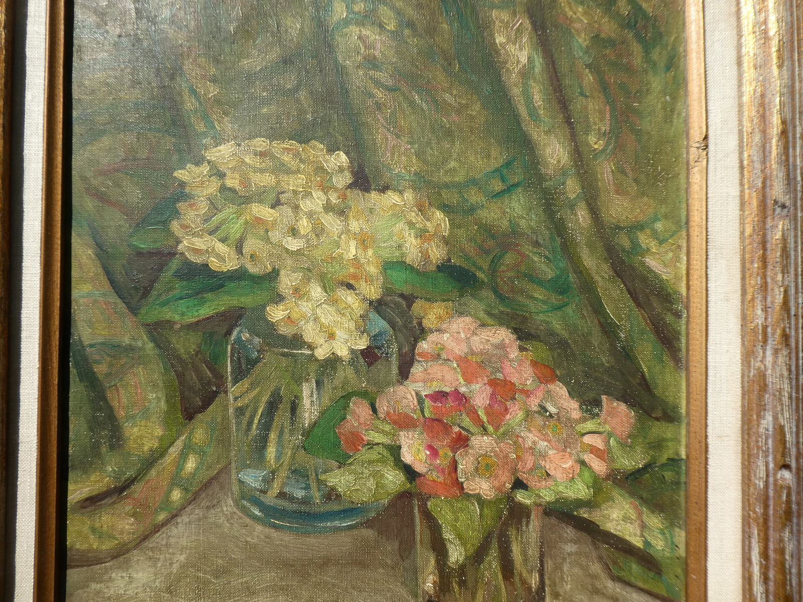 Signed Harwich Tenbery Floral Still-Life Oil Painting - 8