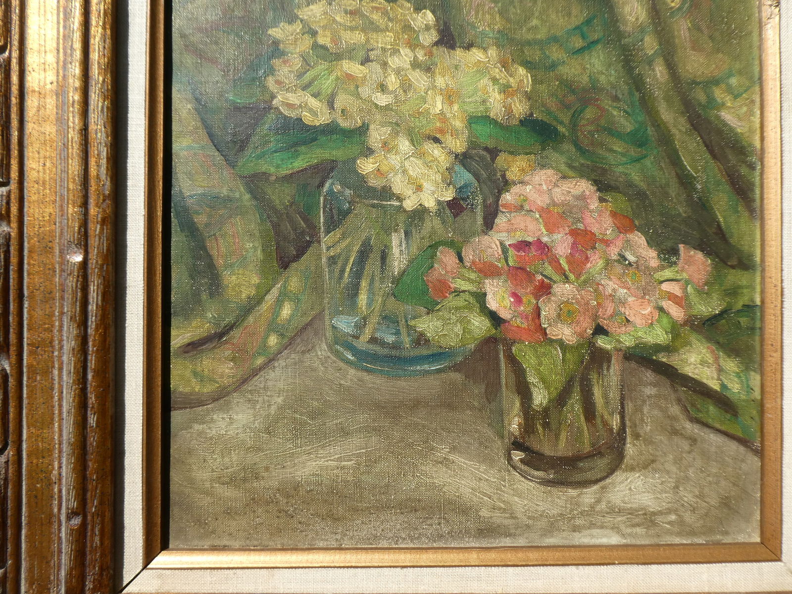 Signed Harwich Tenbery Floral Still-Life Oil Painting - 9