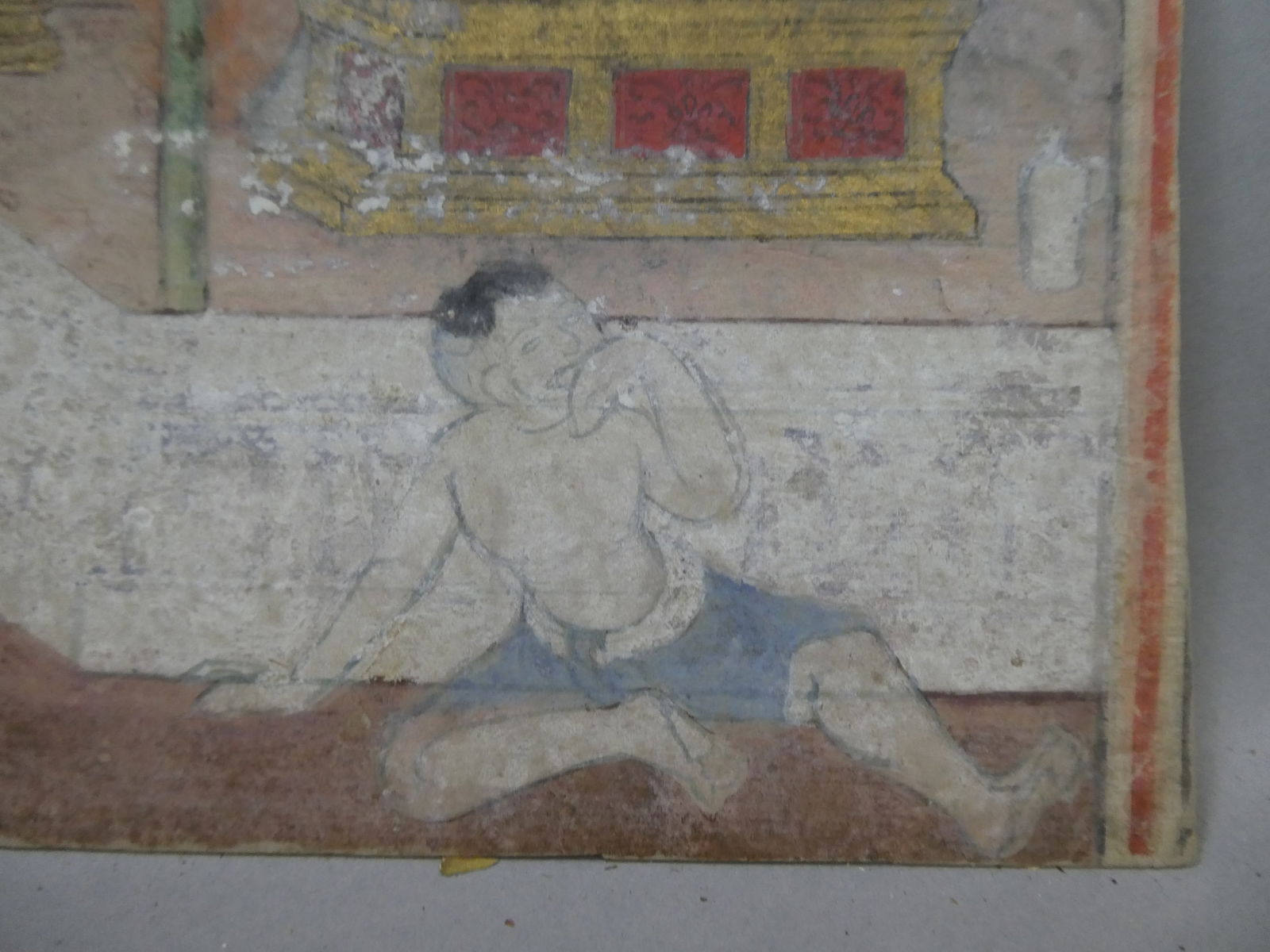 18th/19th Century Thai Buddhist Painting on Manuscript Paper - 4