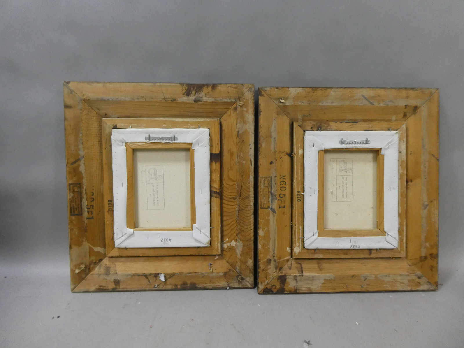 Pair Vintage Signed Portrait of American Indian Children - 2