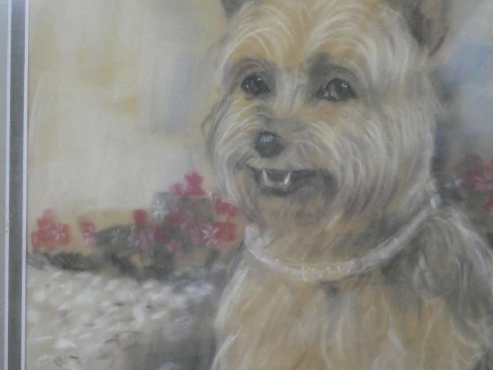 Arthur Smith Signed Dog Pastel Painting - 11