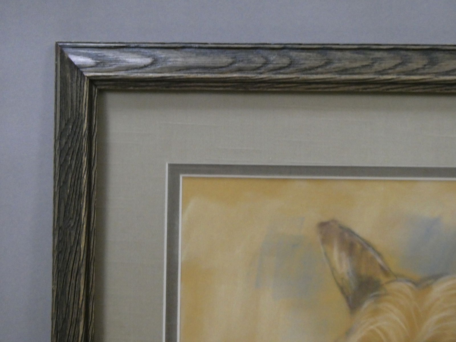 Arthur Smith Signed Dog Pastel Painting - 3