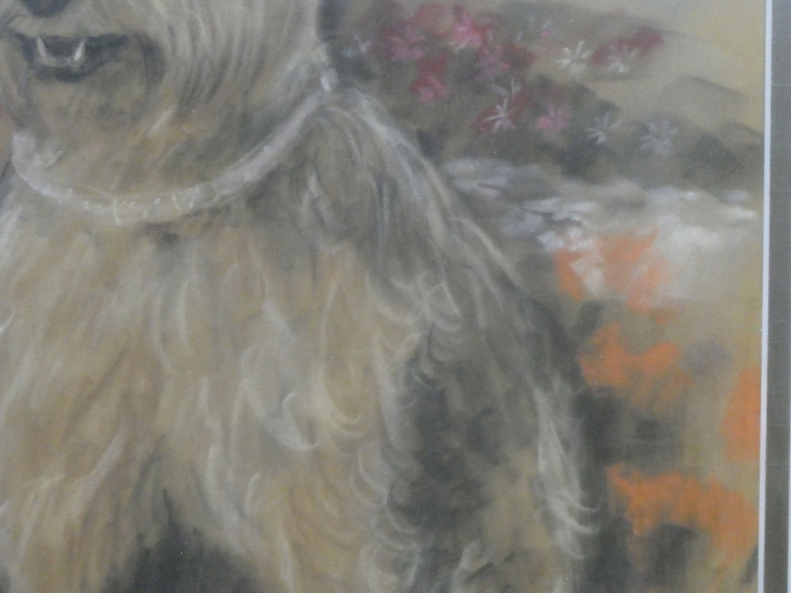 Arthur Smith Signed Dog Pastel Painting - 8