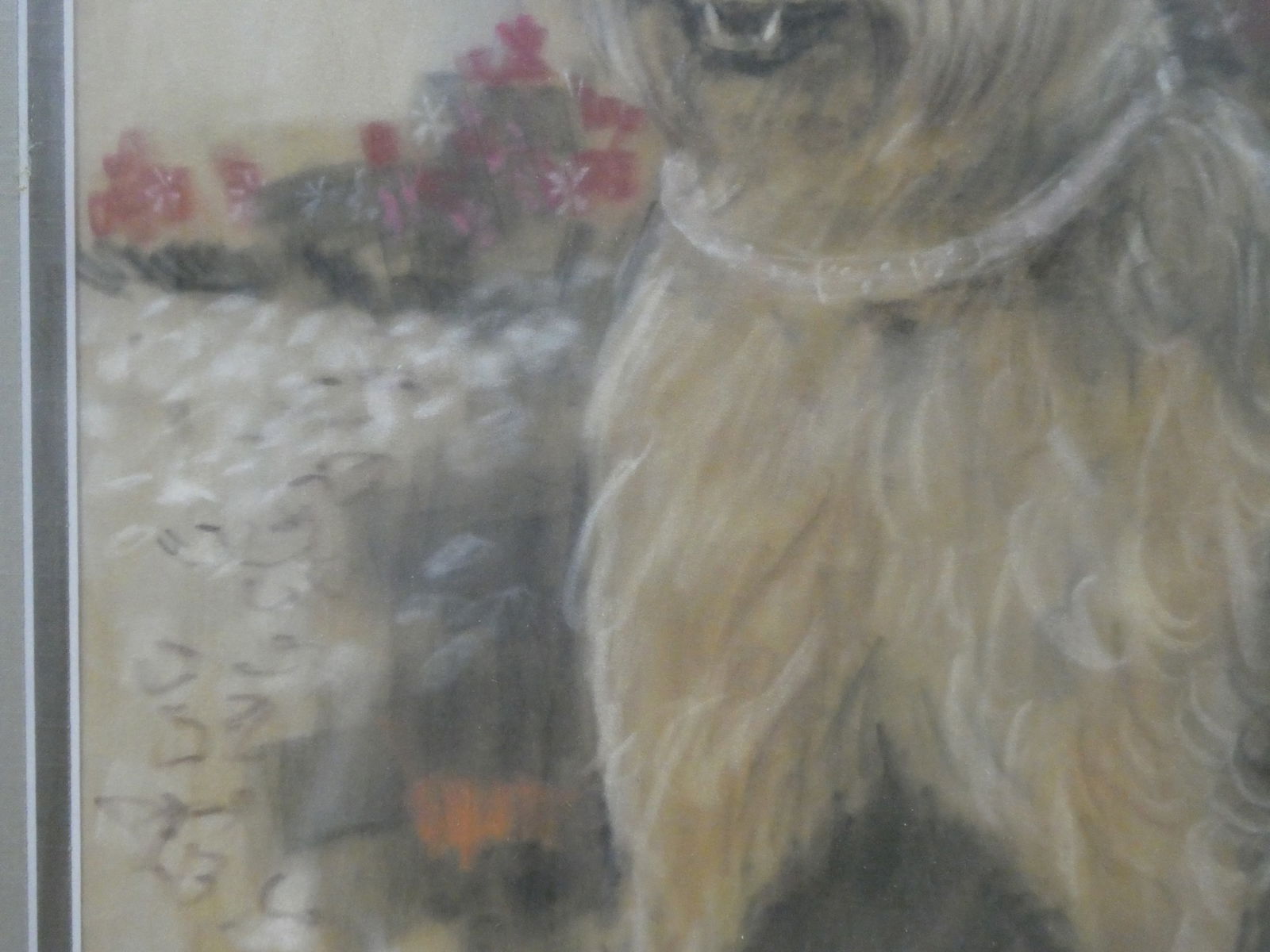 Arthur Smith Signed Dog Pastel Painting - 9