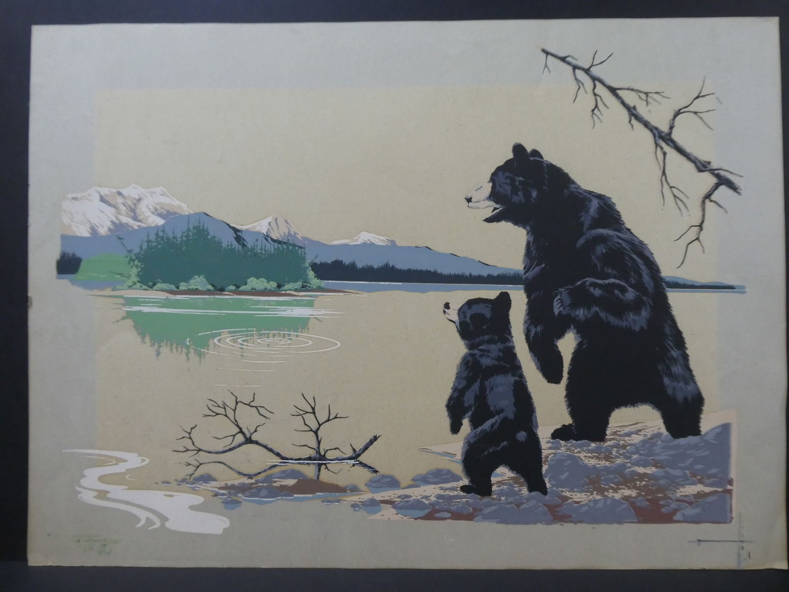 James Bunnell Black Bears Color Serigraph (1 of 13)
