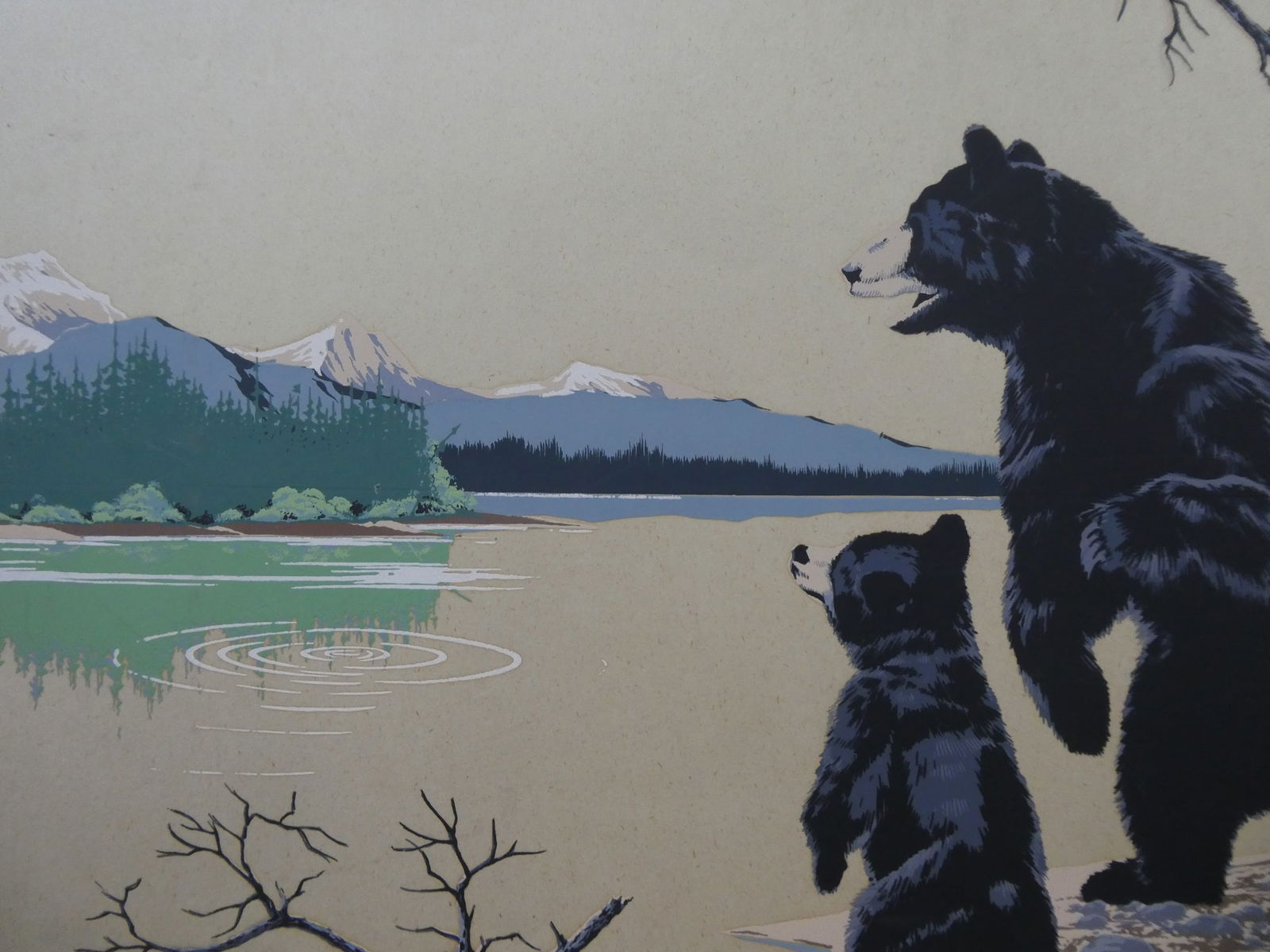 James Bunnell Black Bears Color Serigraph - 6