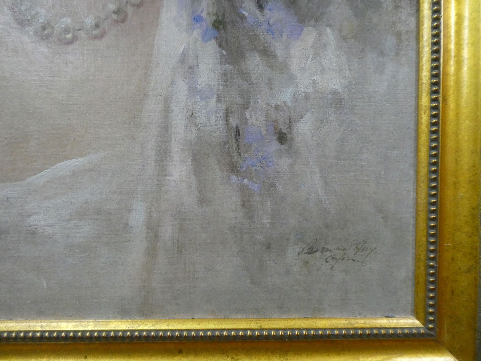 Bernardo Hay Neapolitan Genre Oil Painting of Young Woman - 12