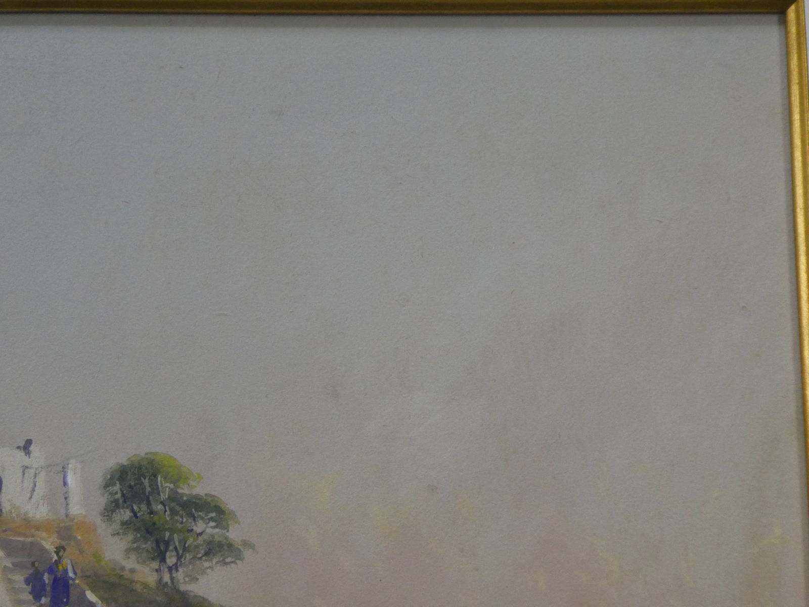 Giovanni Battista Capri The Old Saracen Steps to Anacapri Watercolor Painting - 12