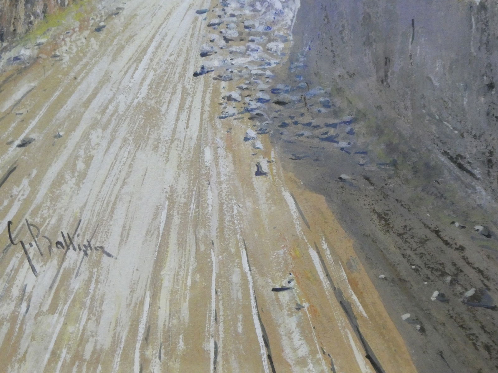 Giovanni Battista Capri The Old Saracen Steps to Anacapri Watercolor Painting - 7