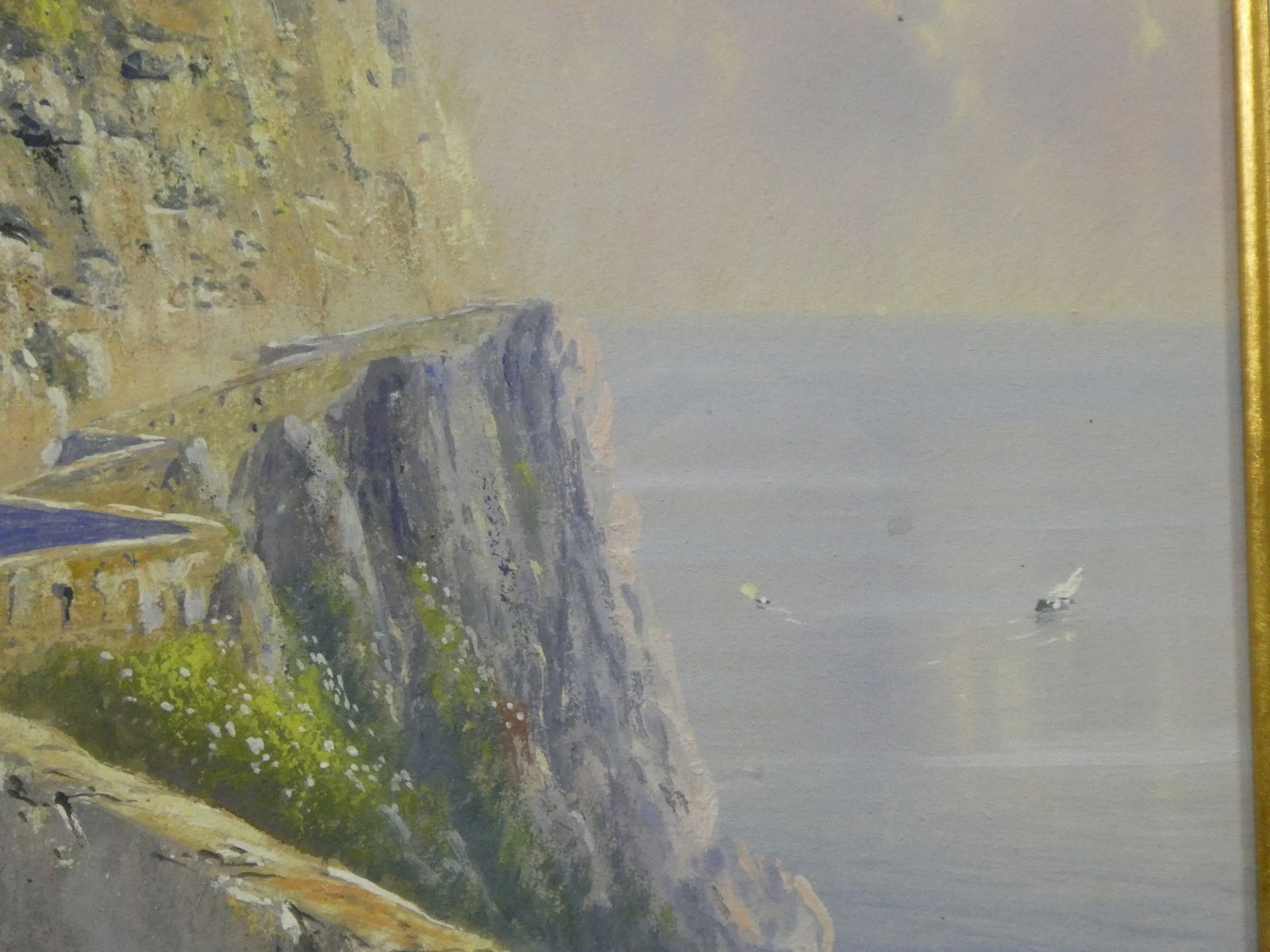 Giovanni Battista Capri The Old Saracen Steps to Anacapri Watercolor Painting - 8