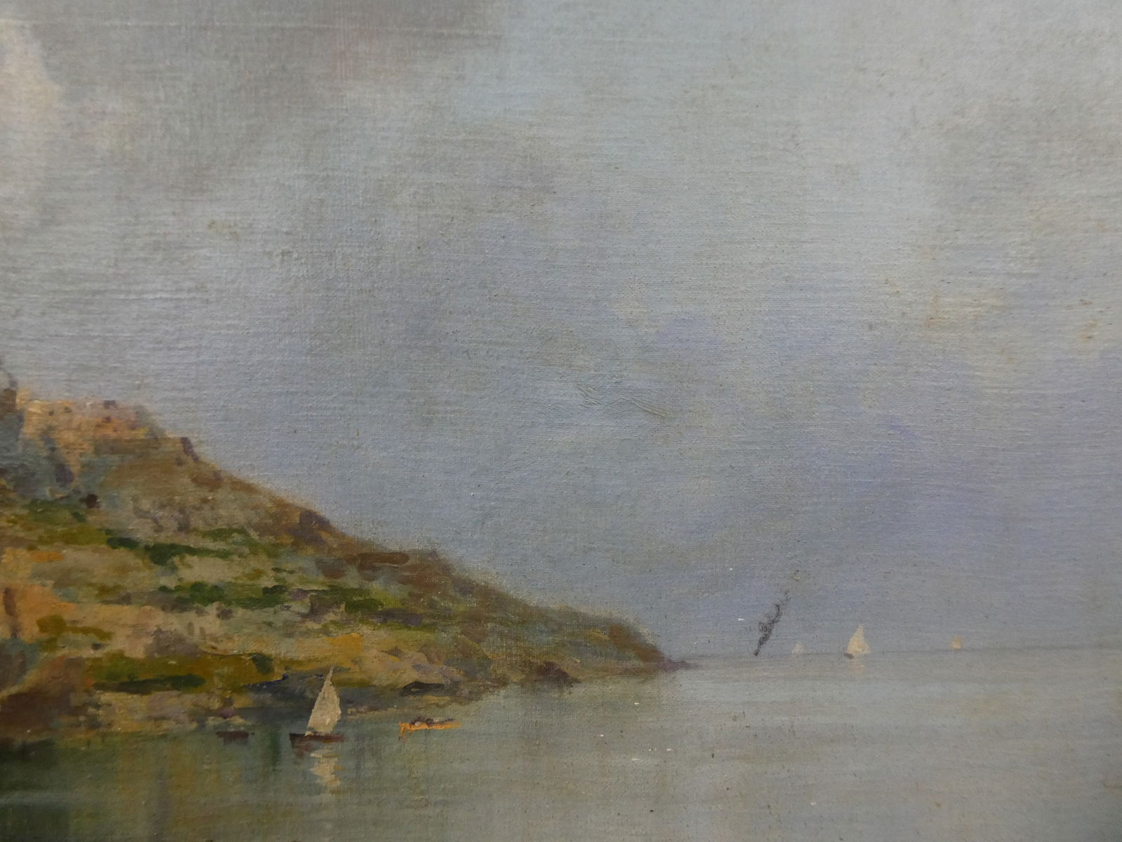 Oscar Ricciardi View if Castello d'Ischia Oil Painting - 12