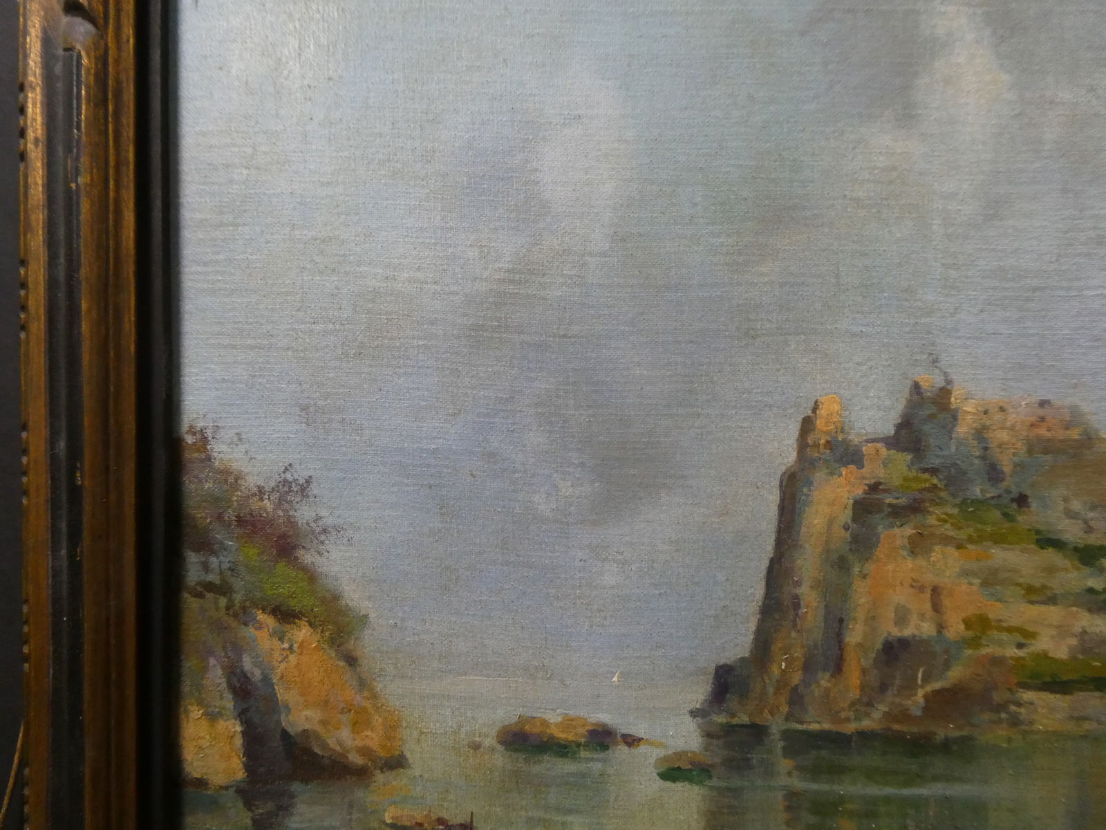 Oscar Ricciardi View if Castello d'Ischia Oil Painting - 14