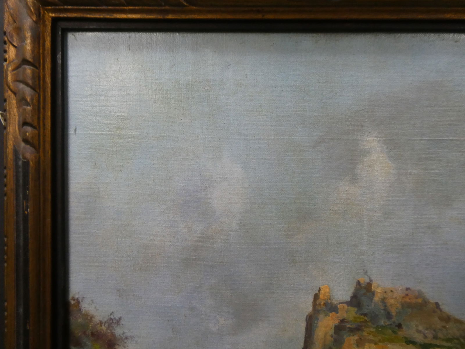 Oscar Ricciardi View if Castello d'Ischia Oil Painting - 17