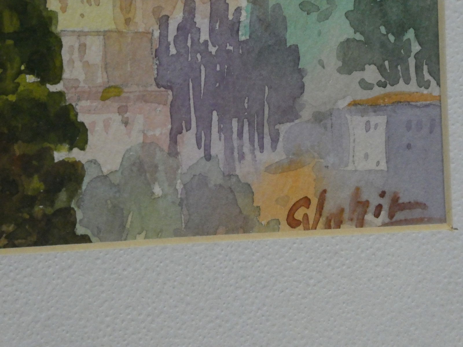 c1920-30's Vahit Armagan View of Istanbul Watercolor Painting - 6