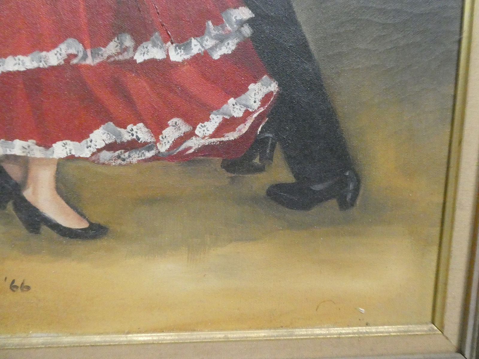 1966 Louise Seward Flamenco Dancers Oil Painting - 10