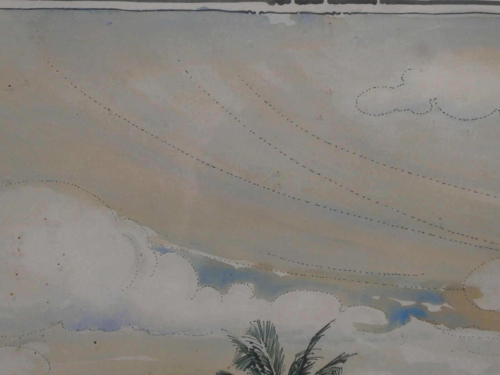 1938 Chas Perrochet Tropical House Print - 4