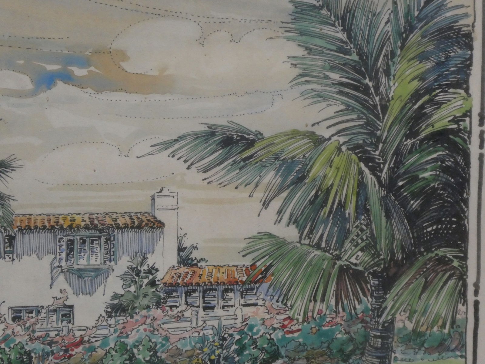 1938 Chas Perrochet Tropical House Print - 8