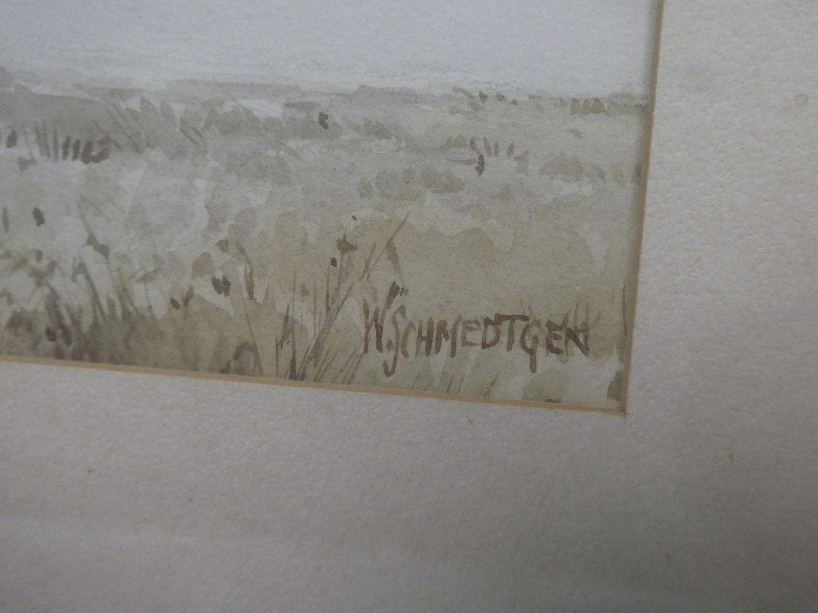 William Schmedtgen Pair of Flying Mallard Ducks Watercolor Painting LISTED ARTIST - 8